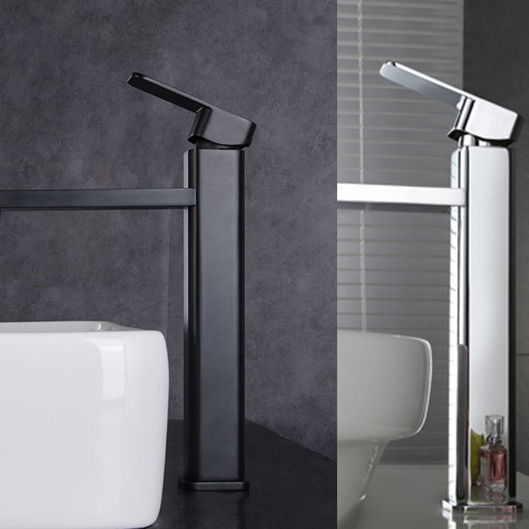 Bathroom Sink Ceramic White Square Black Faucet Bathroom Sink