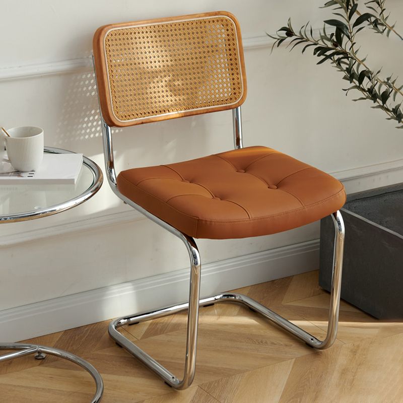 Chaises latérales rembourrées de Style industriel, chaises de salle à manger à dossier ouvert pour la maison