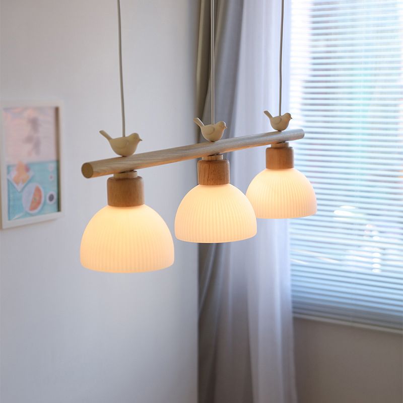 Ombre de bol de style moderne suspendu 3 pendentif léger pour salle à manger