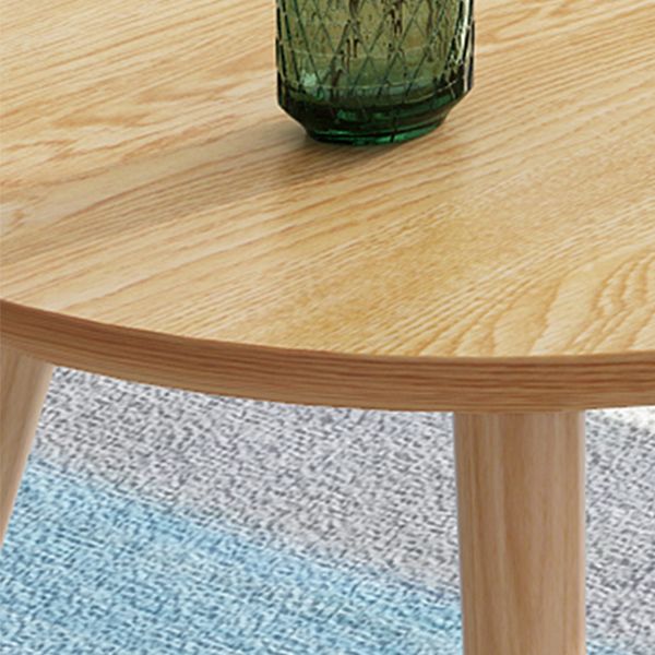 Contemporary Coffee Table Wooden 3 Legs Coffee Cocktail Table