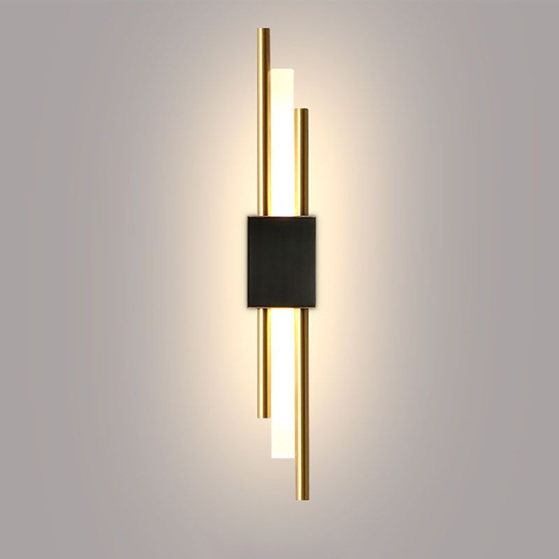 Metal LED Wall Lamp in Modern Luxury Style Linear Wall Light for Interior Spaces