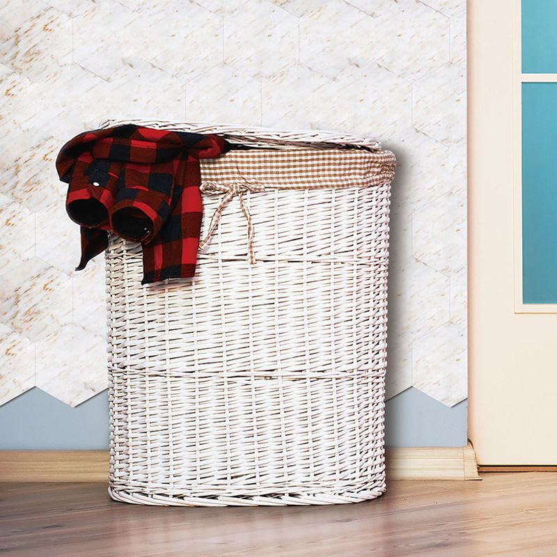 Pick Up Sticks Marble Wallpaper Panel 9' L x 8" W Minimalist Wall Covering in White