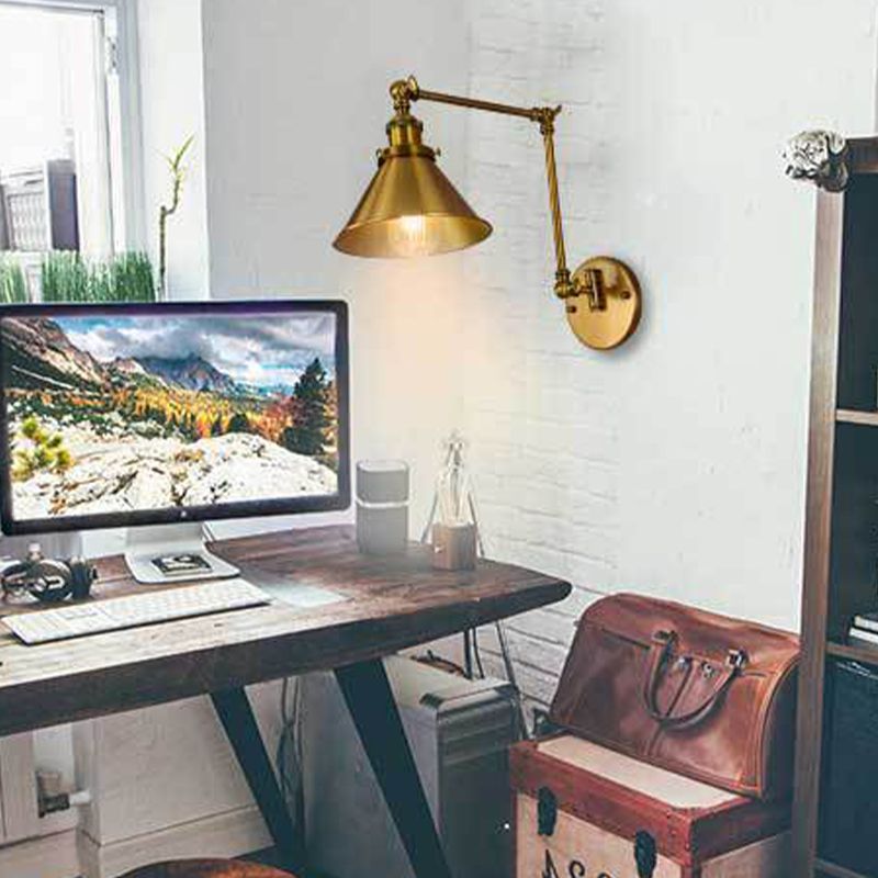 Gold Finish Verstellbares Armwand Licht einfach