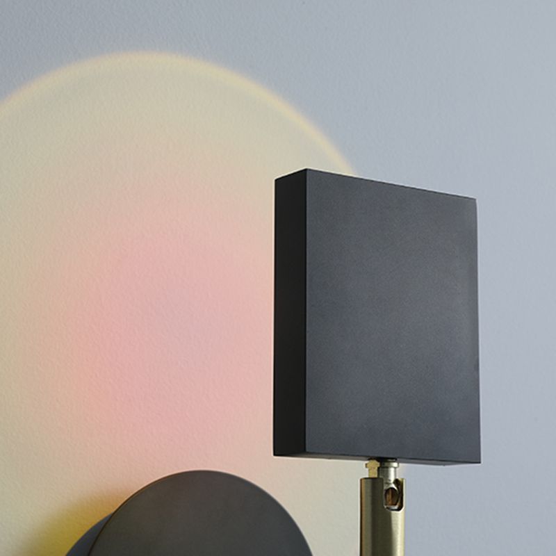 Lampada a parete a LED armata a 1 luce moderna a parete in metallo montato per la camera da letto