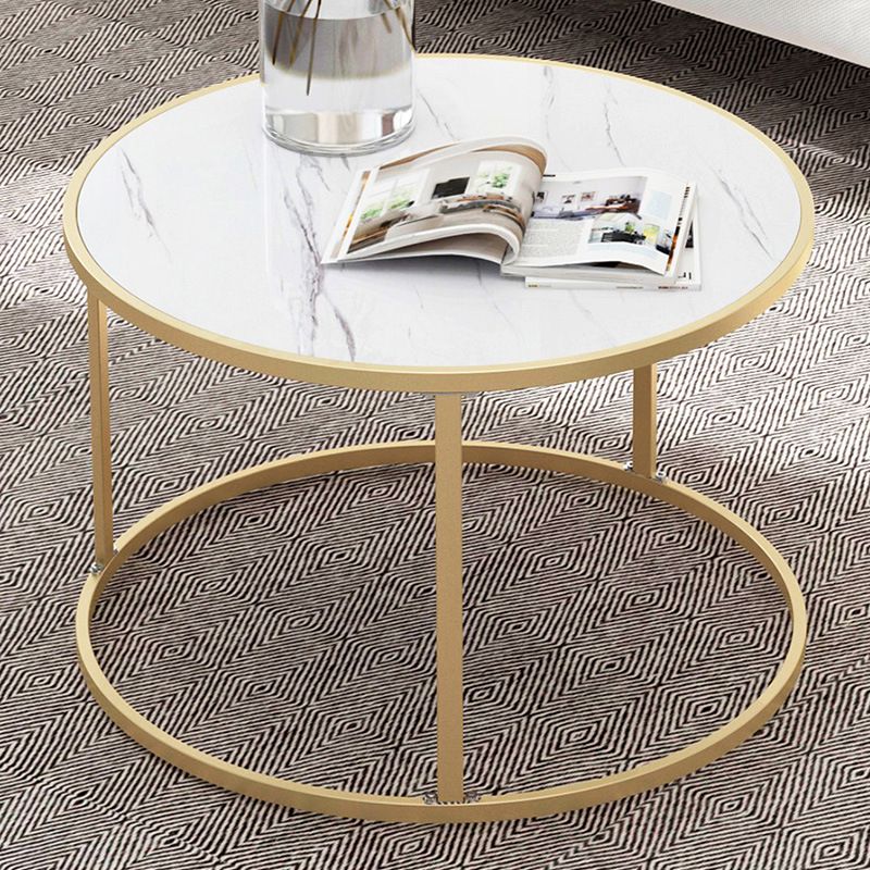 2 Piece Bunching Tables Solid Wood Coffee Table for Living Room