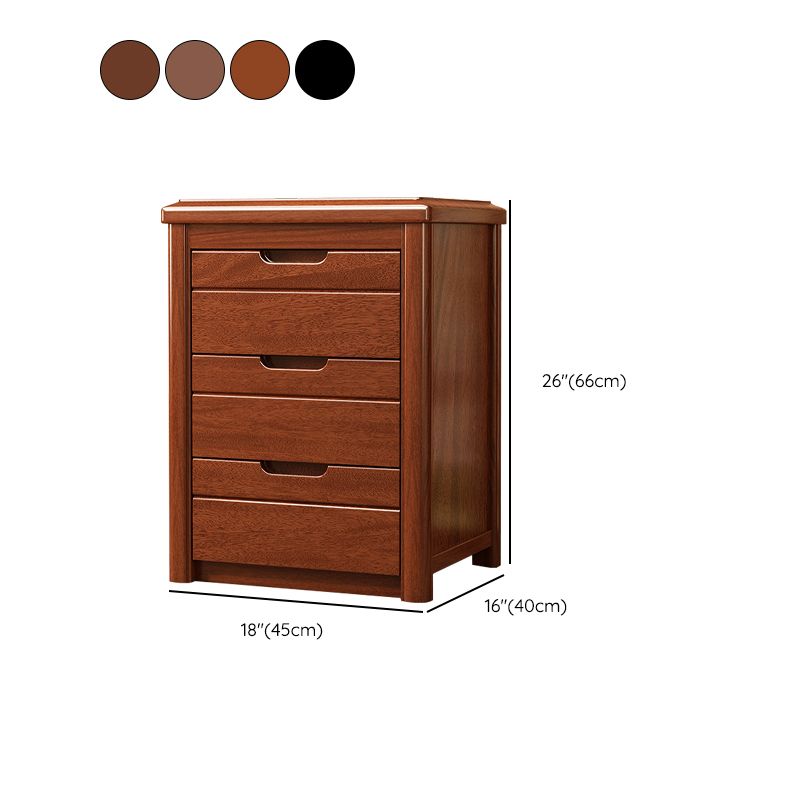 15.6 Inch Width Storage Chest Modern Solid Wood Dresser with 3/4/5 Drawers
