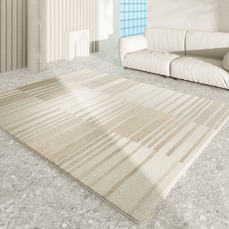 Simplicity Area Carpet Classical Indoor Rug Polyester Stain Resistant Area Rug for Living Room