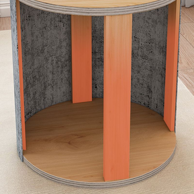 Velvet Ottoman Whole Colored Cylinder Shape Contemporary Scratch Resistant Pouf