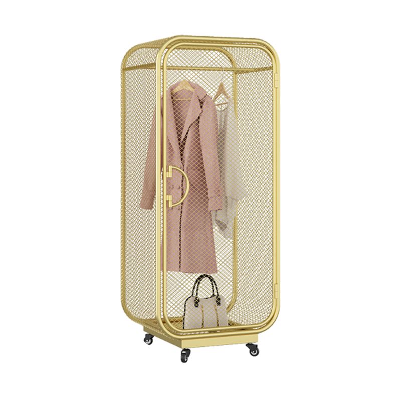 Bedroom Wardrobe Armoire Industrial Style Metal Storage Cabinet