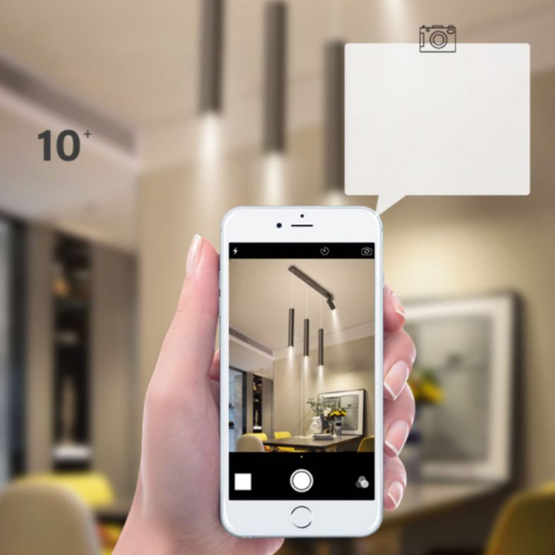 Luce isola a LED geometrica in ferro battuto nella moderna semplicità a sospensione acrilica Light per sala da pranzo