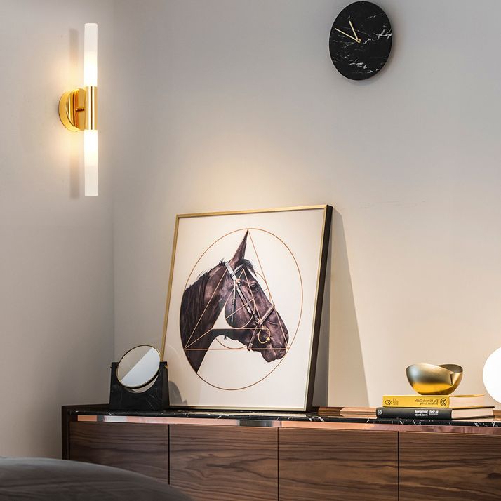Contemporary Linear Wall Mounted Lights Metal Wall Mounted Lamp for Bedroom