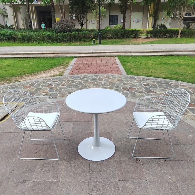 1/2/3/4/5 Pieces Bistro Table Set Modern Metal Patio Dining Table Set