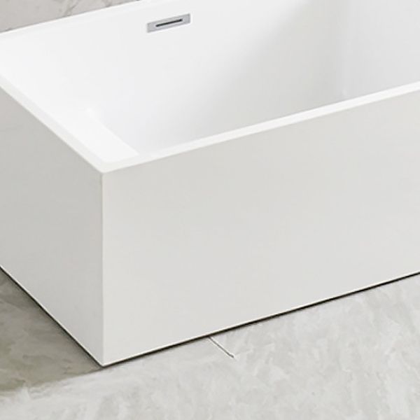 Freestanding Soaking Bathtub Antique Finish Rectangular Bathtub (Faucet not Included)