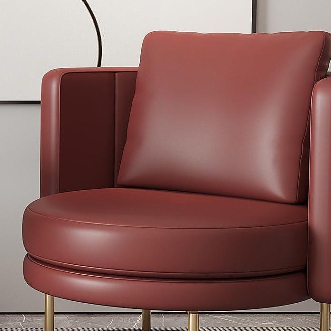 27.55" Wide Parsons Chair Armless Chair with Pillow Back for Living Room
