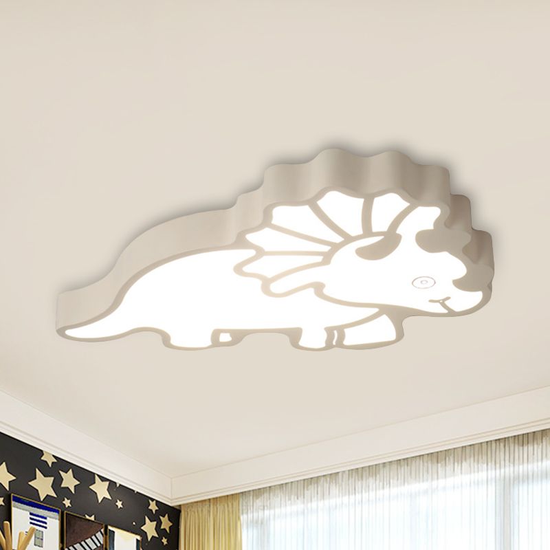 Modern Spinosaurus Ceiling Mount Light Acrylique DEL Ceiling Lamp for Child Bedroom