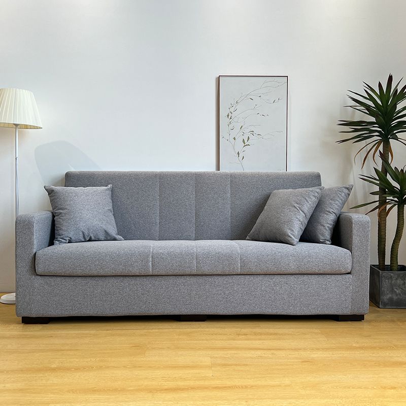 Living Room Contemporary Biscuit Back Square Arm Stationary Sofa