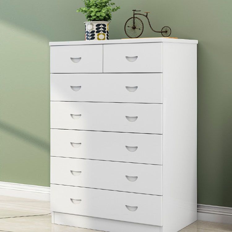 Modern Pine Wood Lingerie Chest 18" W Vertical Storage Chest with Drawers