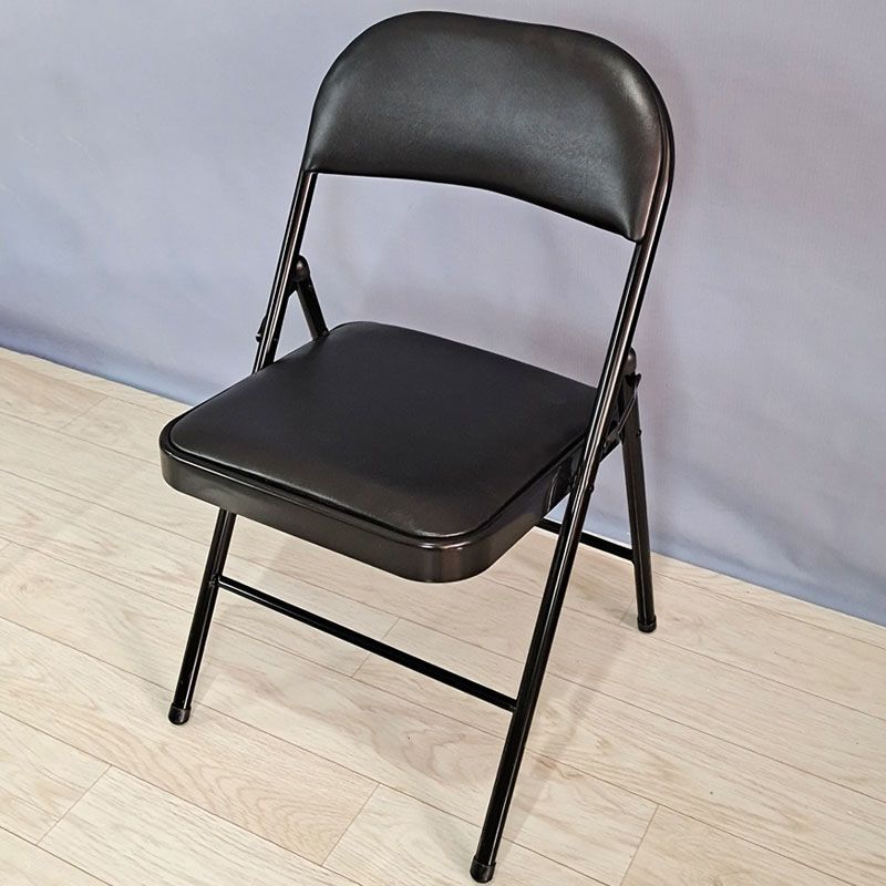 18" Wide Contemporary Desk Chair Armless Leather Office Chair