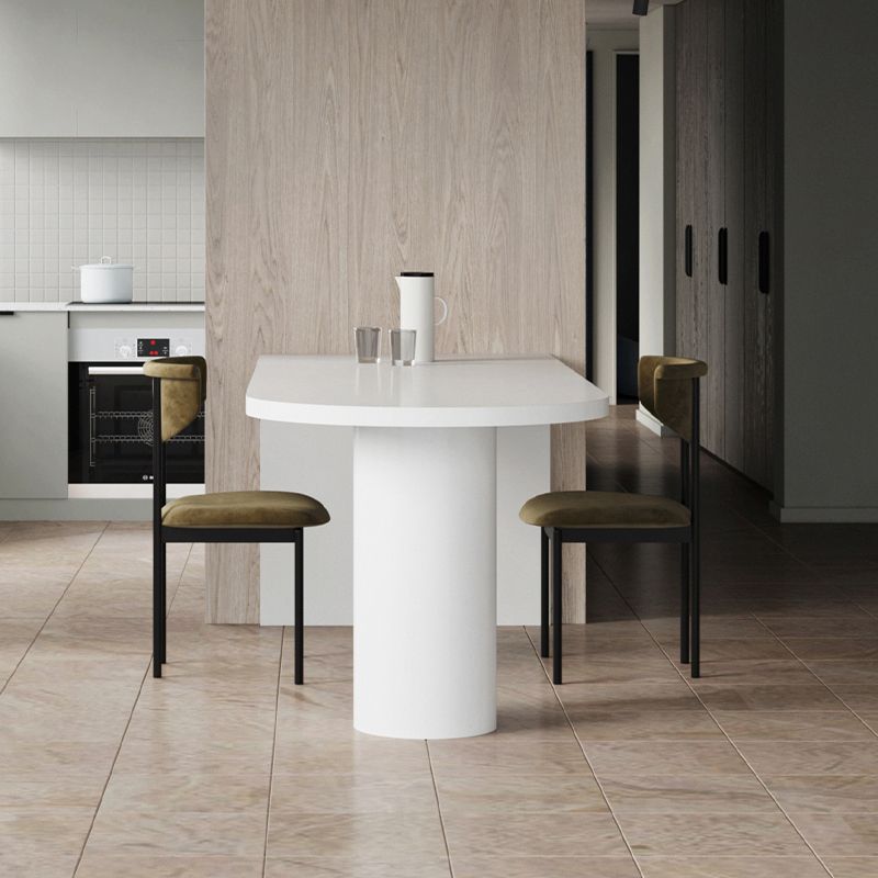 Modern Style Bar Table Solid Wood Bistro Bar Desk with Double pedestal