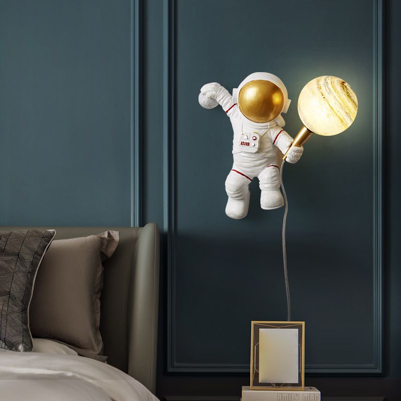 Minimalismo moderno Disparo de pared doméstica con sombra blanca para la habitación de los niños del dormitorio