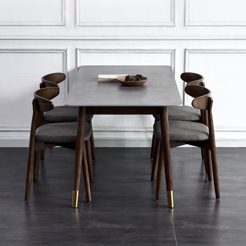Modern Sintered Stone Dining Room Set with Rectangle Table Home Use Dining Table Furniture