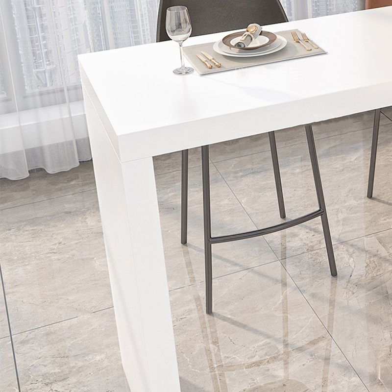 Modern Stone Bar Dining Table Rectangle Bar Table for Cafe And Breakroom