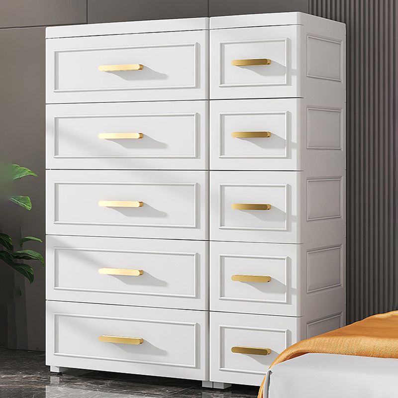 Hinged Wardrobe Cabinet Modern Plastic Storage Cabinet for Bedroom