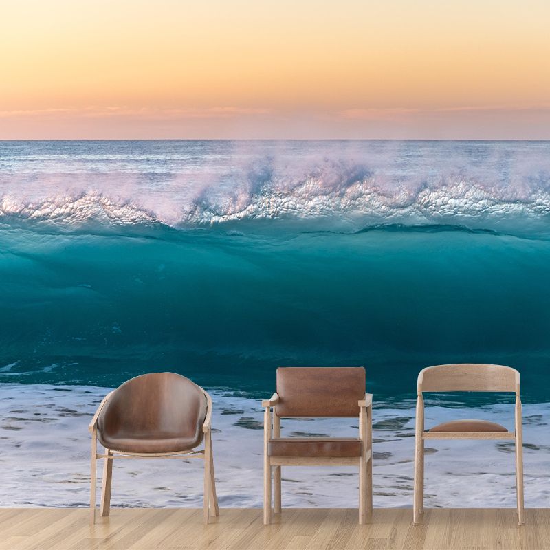Customized Beautiful Sea Mural Mildew Resistant for Dining Room Decoration