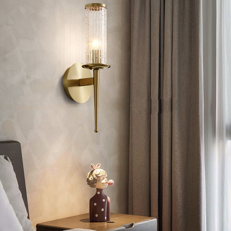 Gold Moderne Leuchten Leuchten Kristallwand Lampe Lampe für Wohnzimmer