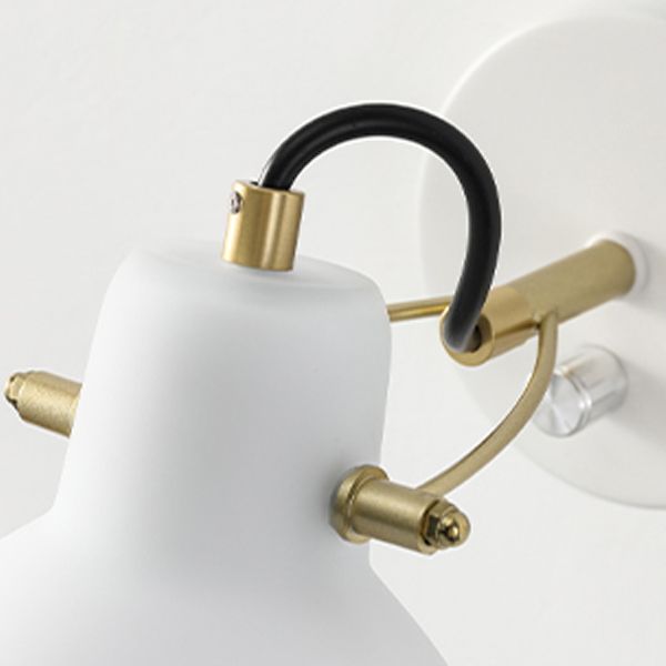 Bath Vanity Lighting Industrial White Shaded Light for Bathroom