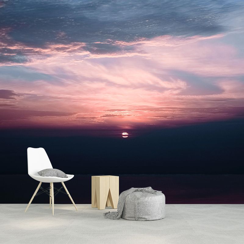 Sky View Contemporary Wall Mural Modernist Wall Covering for Bedroom Decor