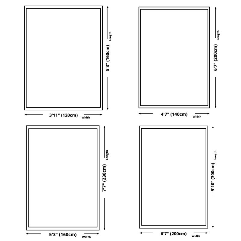 Classic Flower Print Rug European Style Polyester Carpet Anti-Slip Backing Carpet for Home Decor