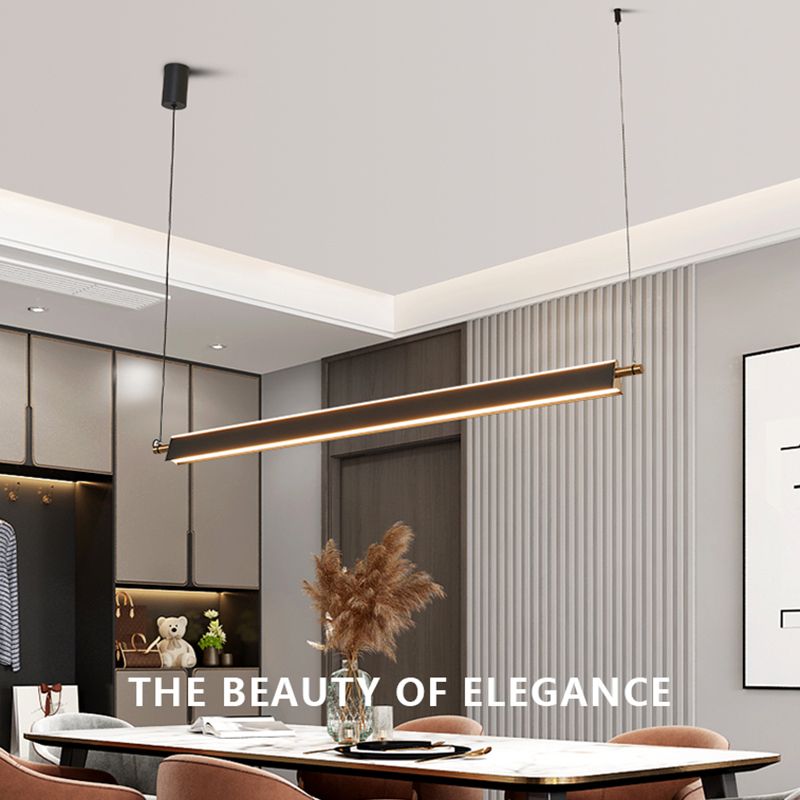 LED Linear Pendant Chandelier Contemporary Pendant Lighting for Living Room