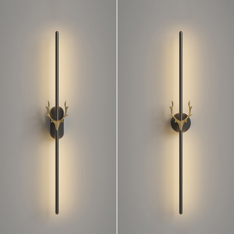 Lineare Wandlampe Aluminium Einfacher Stil LED LED LIGHT WALL SCHLAFT für Wohnzimmer