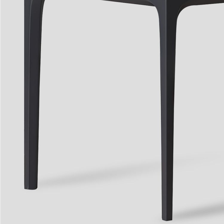 Mesa de comedor negra moderna, mesa de comedor rectangular de piedra sinterizada con 4 patas para cocina