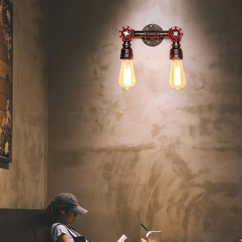 Illuminazione con pale sconce a 2 co-teaggio Luce montata a parete metallica industriale per il ristorante