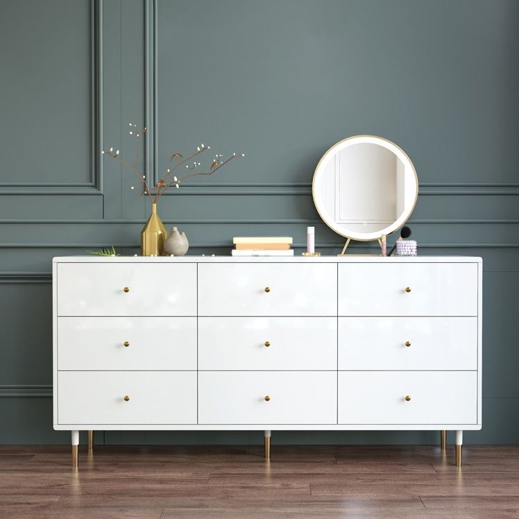 Modern & Contemporary Storage Cabinet Square Chest with Drawer