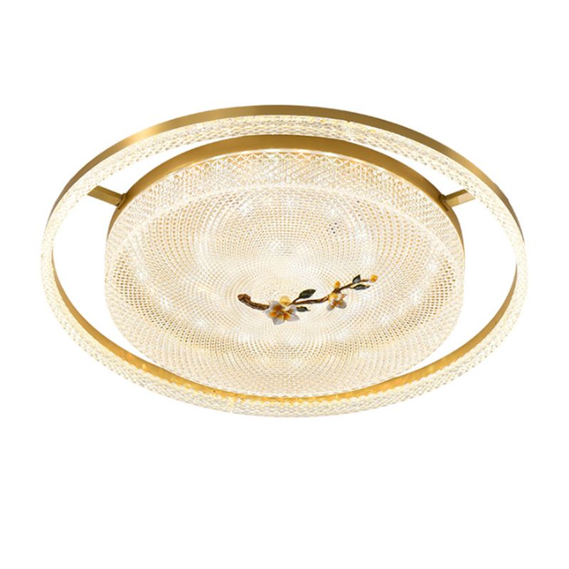 Creative Ceiling Lamp Metal LED Flush Mount Light Fixture with Acrylic Shade
