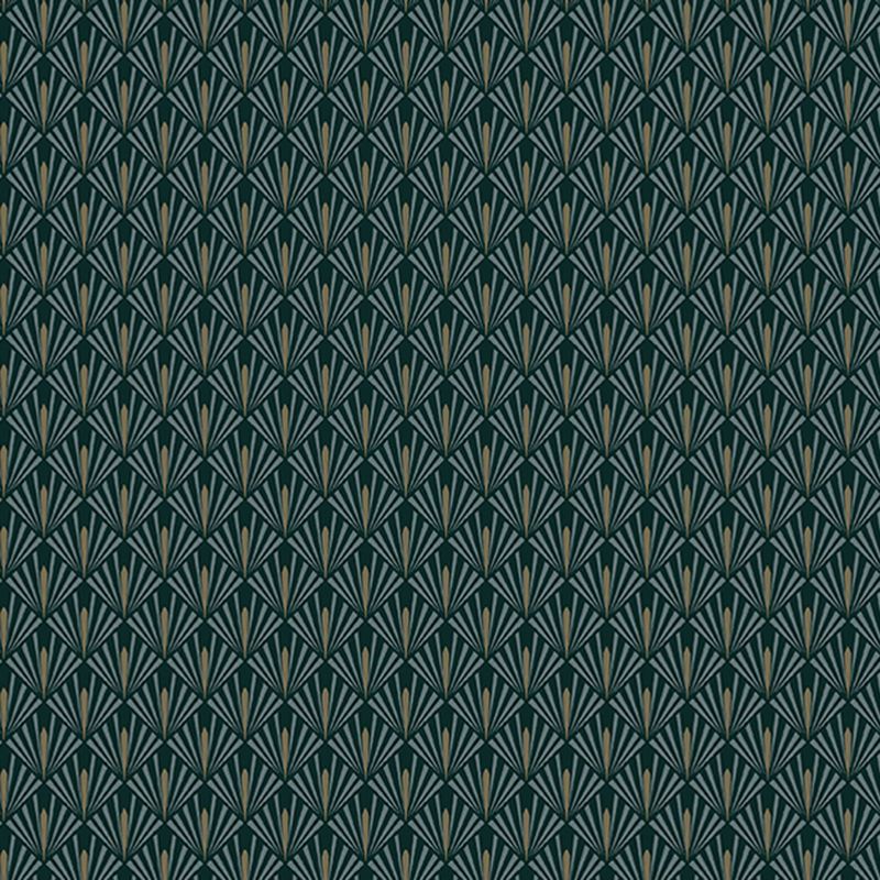 Rhombus Leaf Print Wallpaper Roll Simplicity Style Adhesive Bedroom Wall Decor, 61.4 sq-ft