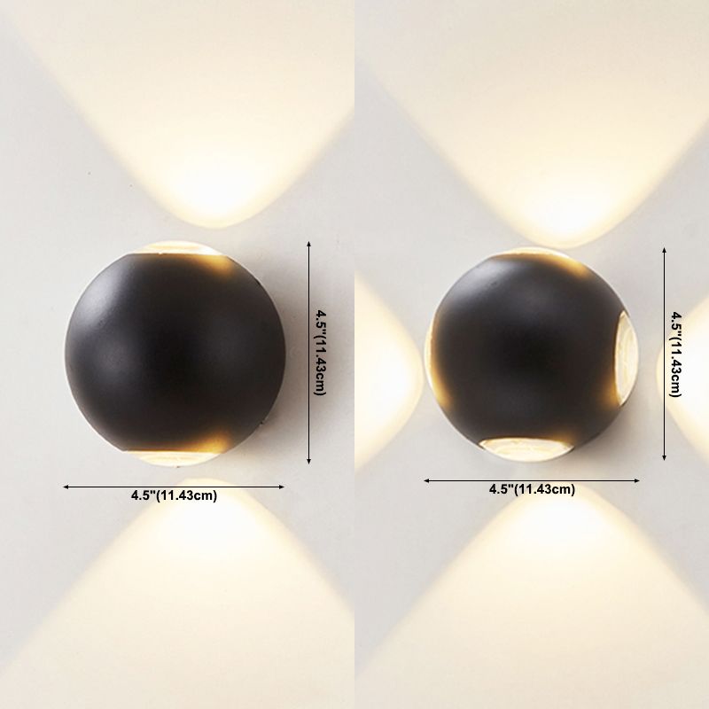 Moderne Stil Ball Wandbeleuchtung Metall Multi -Lichter Wandscheibe Jung