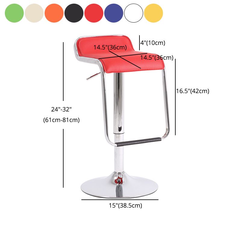Modern Style Metal Bar Stool with Swivel and Adjustable Height Bar Stool 30-inches