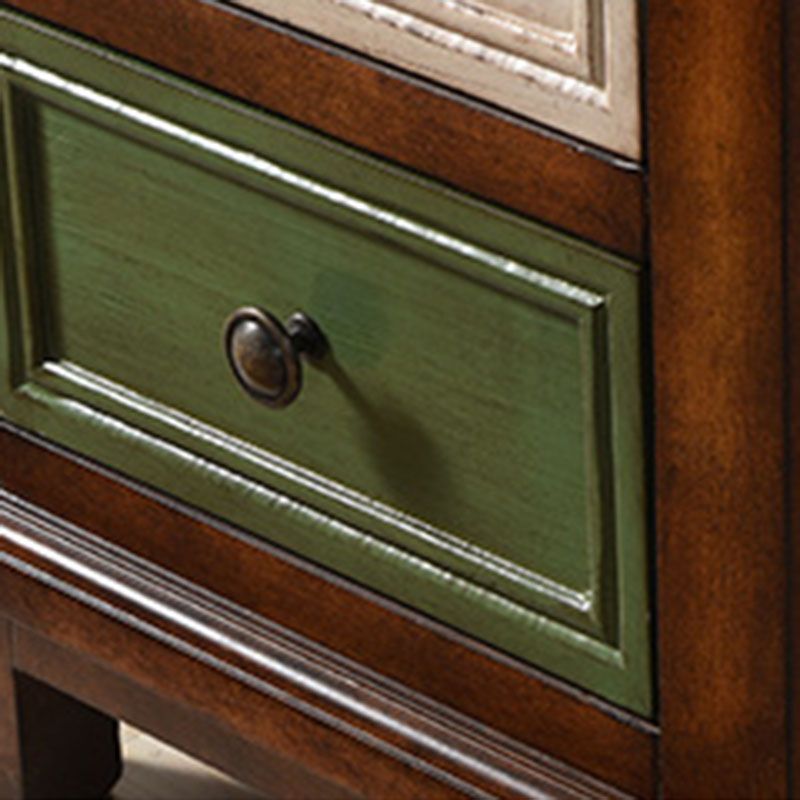 Traditional Wooden Storage Chest Vertical Drawers Included Storage Chest Dresser