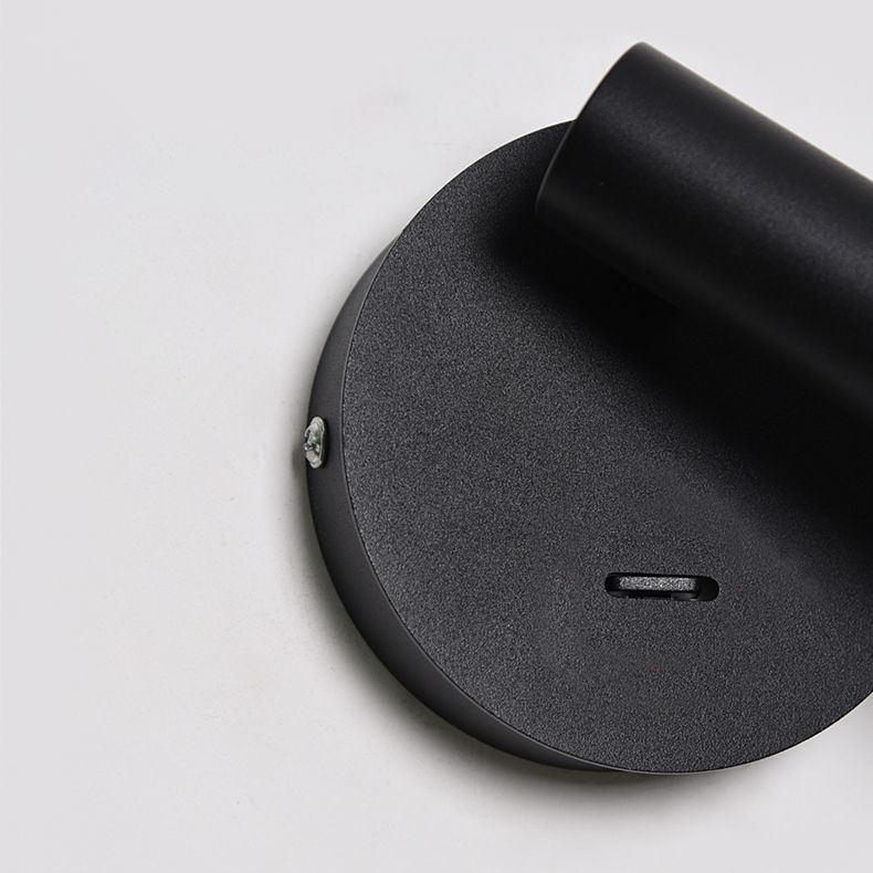 Lampada a monte a parete cilindro Stile moderno a 1 luci di scarpa in alluminio in alluminio