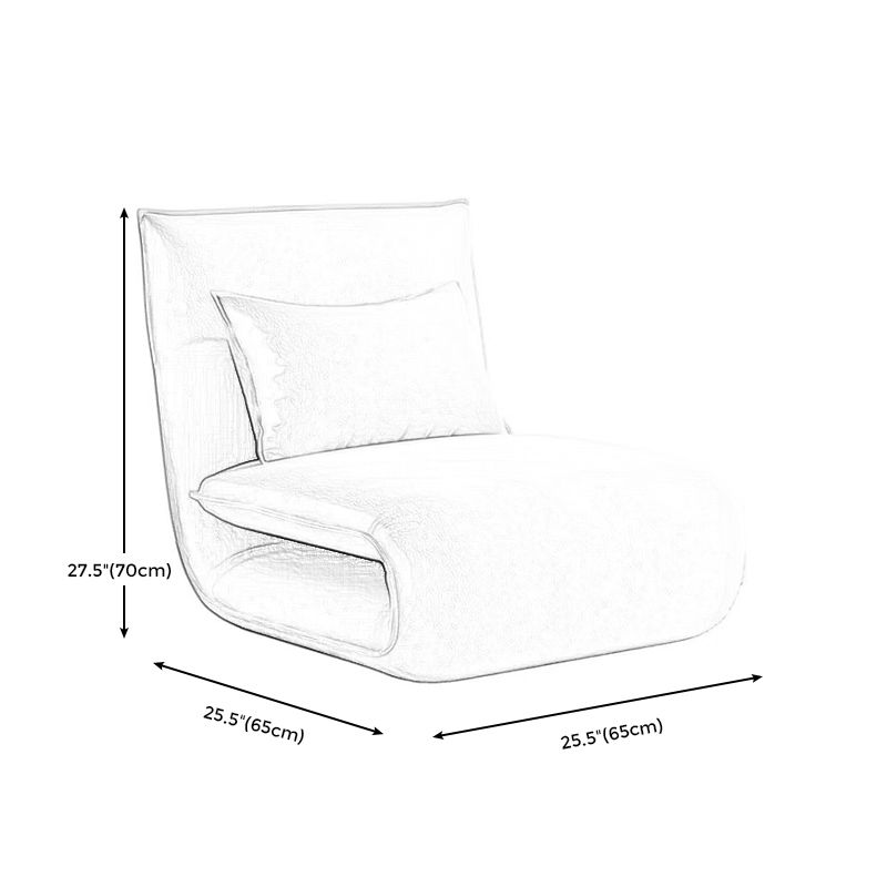 Linen Convertible Chair 25.6"L x 25.6"W x 27.5" H Chair for Living Room and Bedroom