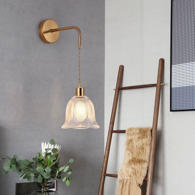 1 lumière géométrique mural luminaire de style industriel Idées d'éclairage mural en verre industriel lumières