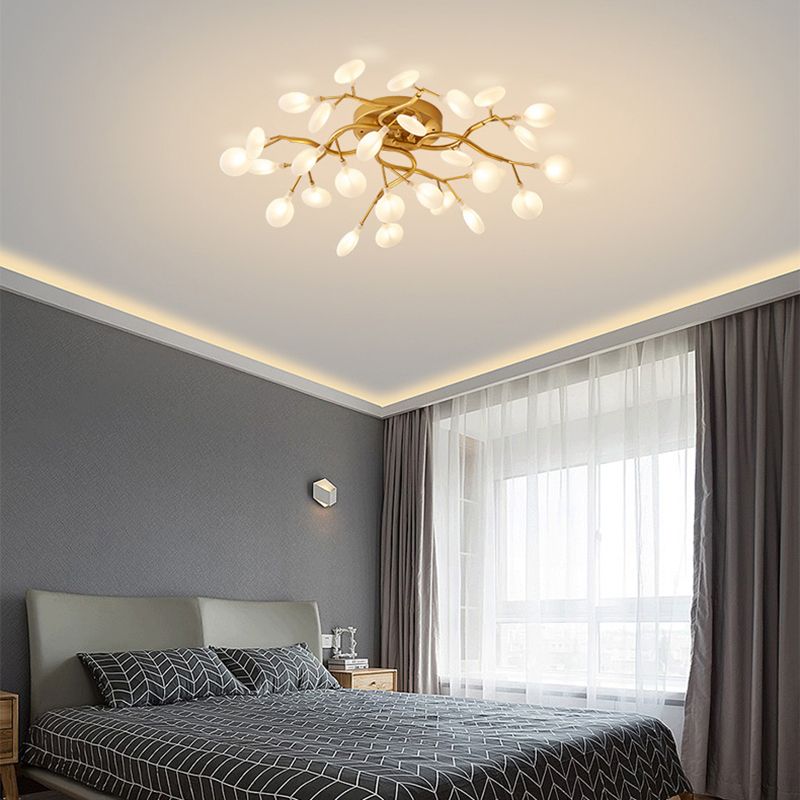 Luz de lámpara de rubor de rama contemporánea luces de montaje de lavado de metal para sala de estar