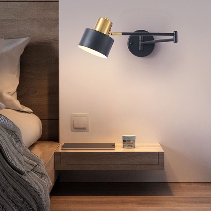 Postmoderne 1 Kopfmetall Wandleuchte Goldwandleuchte für den Untersuchungsraum