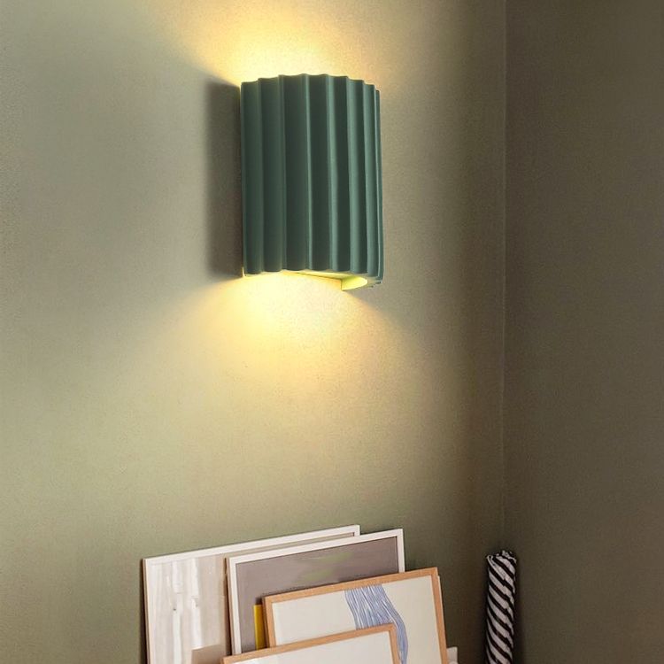 Nordic Resin Wall Light Colorful Geometric 2 Lights Wall Sconce for Living Room