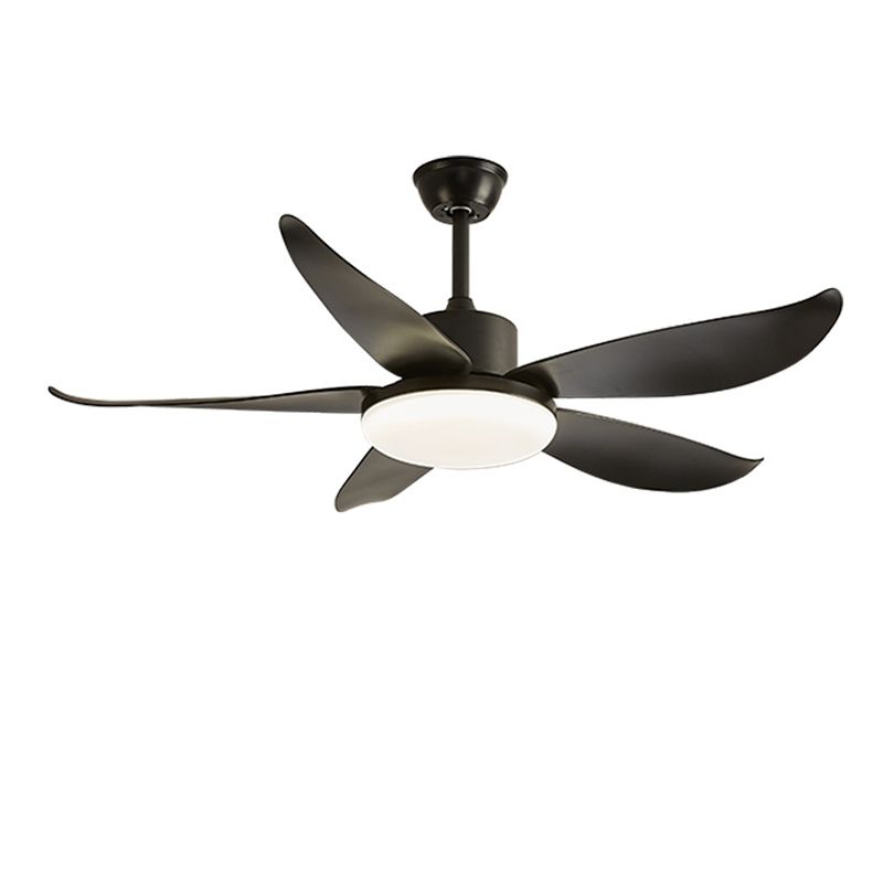 Nordic Ceiling Fan Lamp Fixture Colorful LED Ceiling Flush Mount for Kids' Room