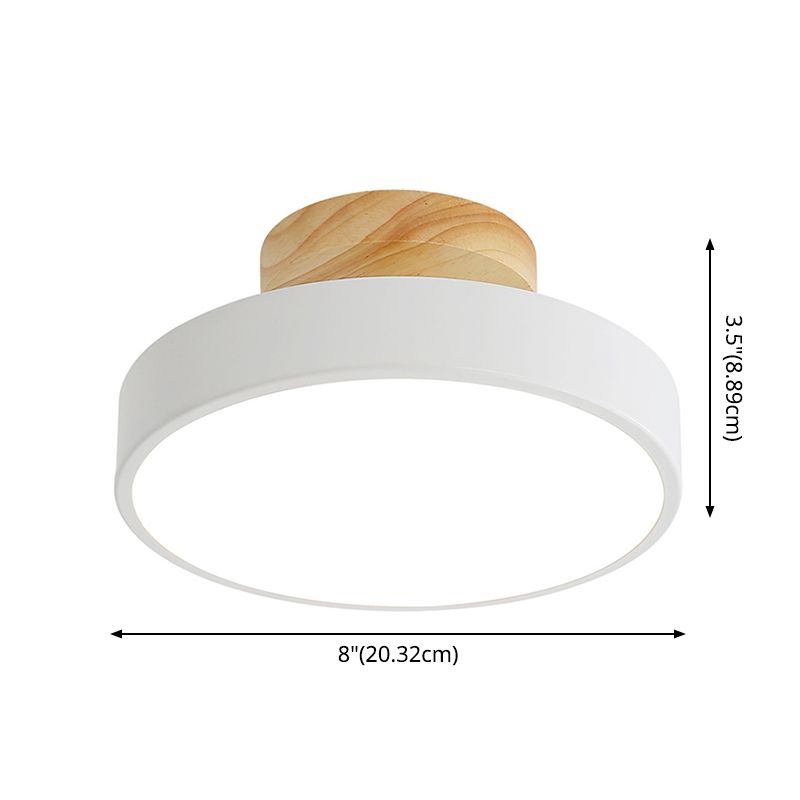Plafonnier encastré en cercle acrylique, plafonnier LED de Style moderne